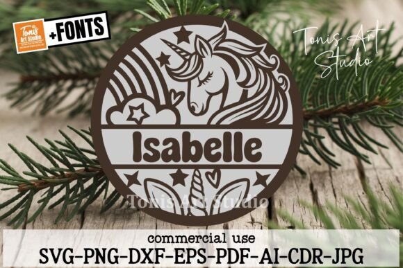 Download Unicorn Name Sign SVG Laser Cut File - Unicorn name sign svg Collection