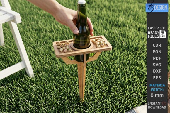 Download Outdoor Beer Picnic Table Laser Cut |CNC - Premium Resources