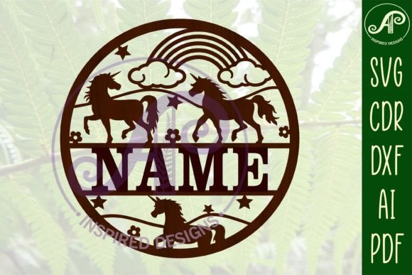 Download Unicorn Name Sign SVG Cut File - Unicorn name sign svg Collection