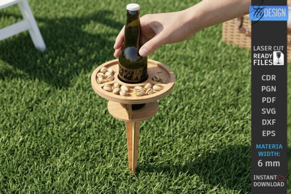 Download Outdoor Beer Picnic Table Laser Cut |CNC - Premium Bundle