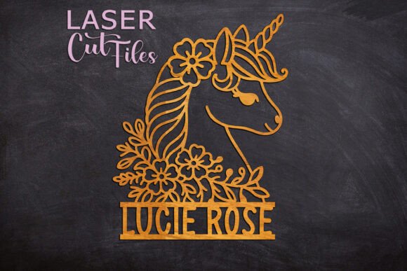 Download Unicorn Name Sign Svg LASER Cut out - Unicorn name sign svg Collection