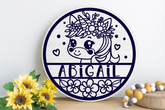 Download Unicorn Name Sign Svg LASER Cut - Unicorn name sign svg Collection