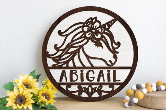 Download Unicorn Name Sign Svg LASER Cut - Unicorn name sign svg Collection