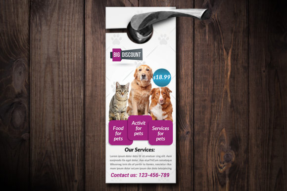 Download Pet Shop Door Hanger Template - Premium Resources