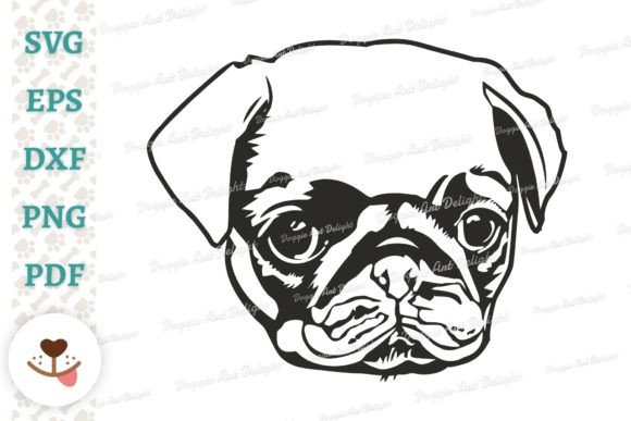 Download Pug Puppy Face Vector Cut Files Svg Png - Vector cut files Collection