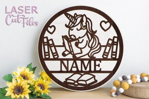 Download Unicorn Name Sign Svg LASER Cut - Unicorn name sign svg Collection