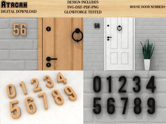 Download House Door Hole Numbers Vector Cut Files - Vector cut files Collection